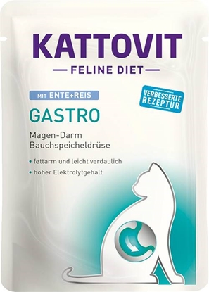 Picture of KATTOVIT Feline Diet Gastro Duck with rice - wet cat food - 85g