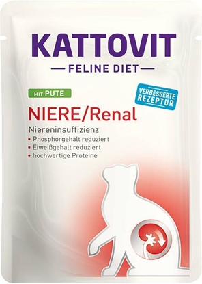 Attēls no KATTOVIT Feline Diet Niere/Renal Turkey - wet cat food - 85g