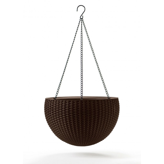 Изображение Keter Puķu pods karināms Hanging Sphere Planter brūns (35 x 35 x 22cm) 29199246590