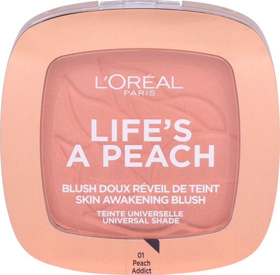 Изображение L’Oreal Paris LOral Paris Wake Up & Glow Lifes a Peach Róż 9ml 01 Peach Addict