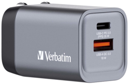 Picture of Lādētājs Verbatim Wall Charger 35W Grey