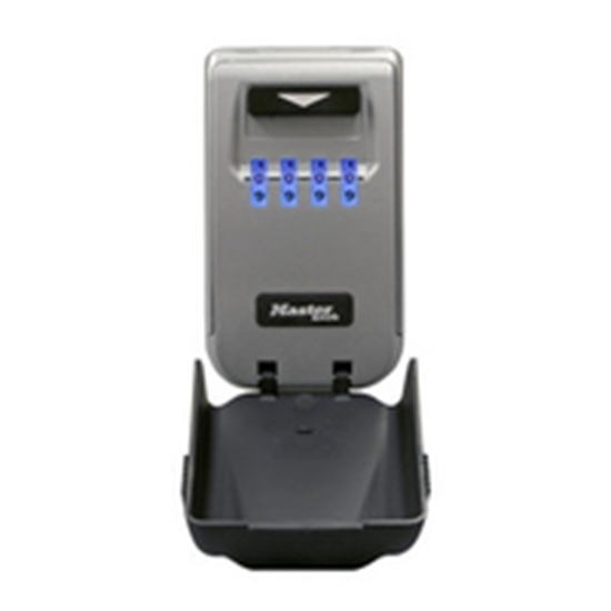 Picture of Master Lock Key Box 5425EURD illuminated,  Wall Bracket