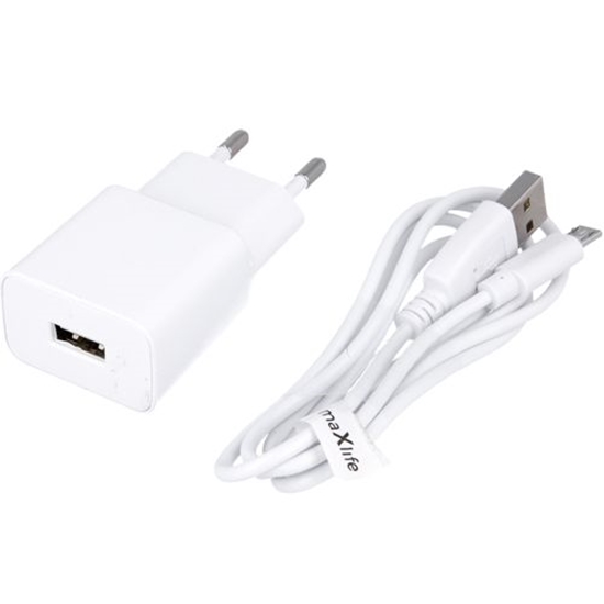 Picture of Maxlife MXTC-01 USB charger + Micro USB cable 1m