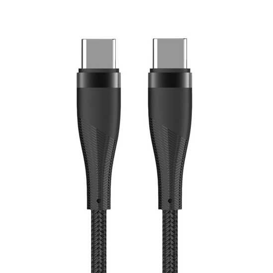 Изображение Maxlife MXUC-08 cable USB-C - USB-C 1,0 m 60W blac