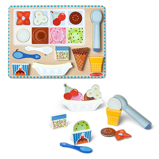 Изображение MELISSA & DOUG Medinis magnetinis rinkinys „Ledai“