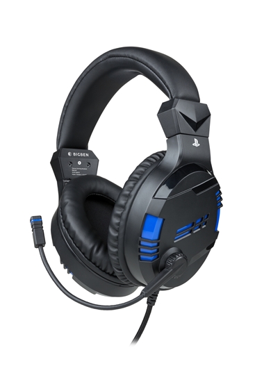 Picture of NACON BIGBEN GAMING HEADPHONES WITH MICROPHONE PS4 V3 BLACK/BLUE PS4OFHEADSETV3