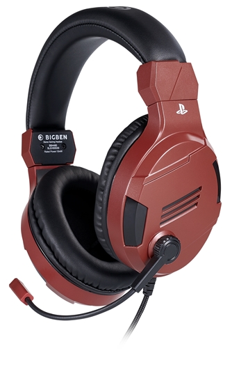 Picture of NACON BIGBEN GAMING HEADPHONES WITH MICROPHONE PS4 V3 RED PS4OFHEADSETV3RED