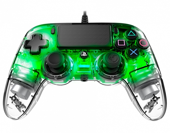 Picture of NACON PS4OFCPADCLGREEN GAMING COMPACT CONTROLLER PS4 TRANSPARENT GREEN