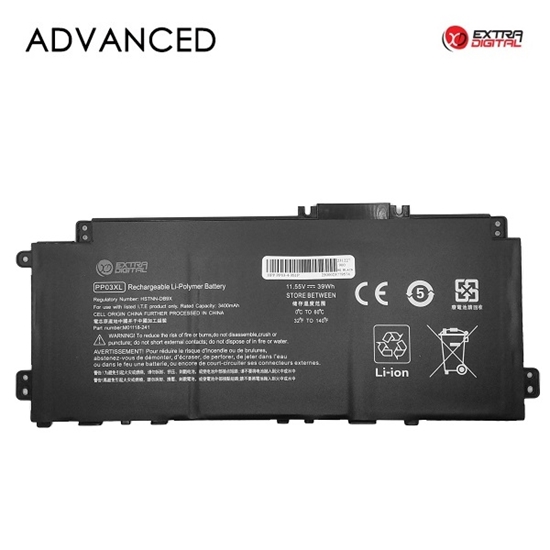 Picture of Notebook Battery HP PP03XL, 3400mAh, Extra Digital Advanced