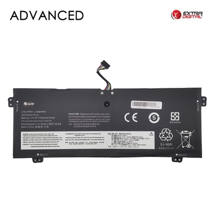 Attēls no Notebook Battery LENOVO L16C4PB1, 7100mAh, Extra Digital Advanced