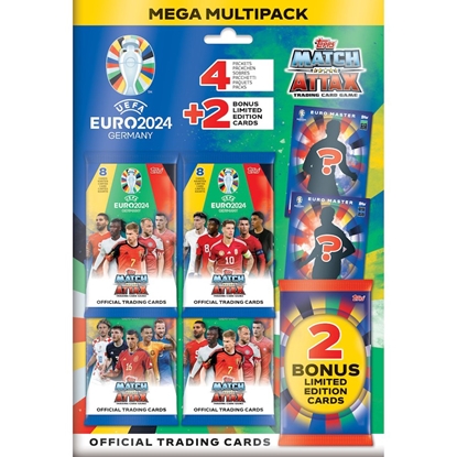 Attēls no Pakuotė kortelių TOPPS Euro 2024 Match Attax Mega Multipack