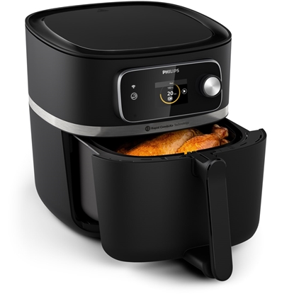 Picture of Philips 7000 series HD9880/90 fryer Single 8.3 L 2200 W Hot air fryer Black, Stainless steel