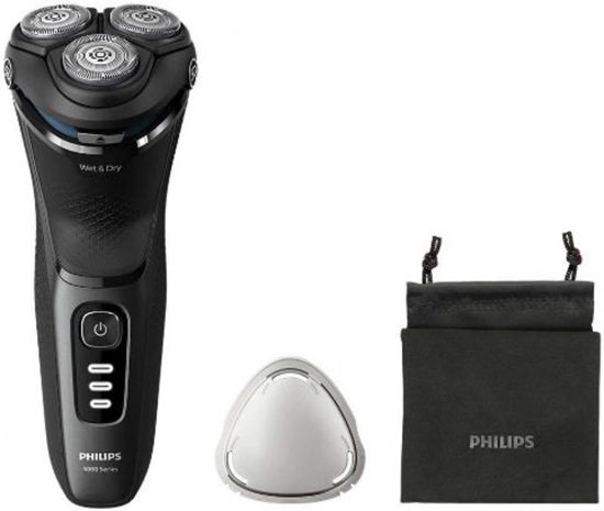 Picture of Philips Wet or Dry electric shaver S3244/12  Wet&Dry  PowerCut Blade System  5D Flex Heads  60min shaving / 1h charge  5min Quick Charge