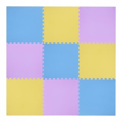 Picture of Puzzle mat multipack One Fitness MP10 yellow-blue-purple