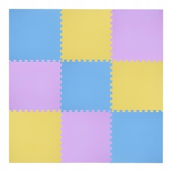 Picture of Puzzle mat multipack One Fitness MP10 yellow-blue-purple