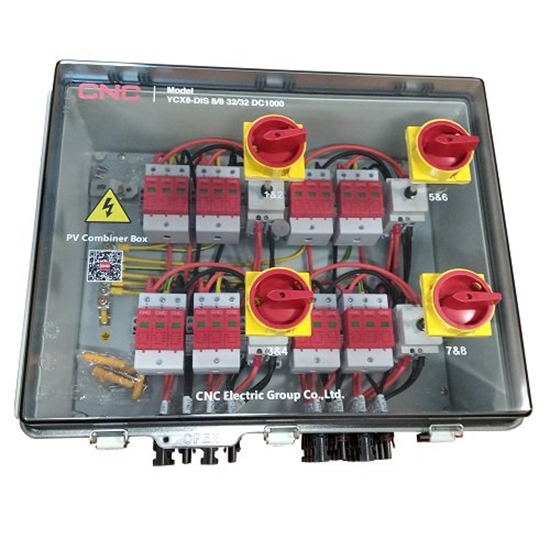 Изображение PV atjungimo skydelis, DC 8in-8out, IP66