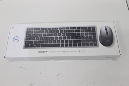 Picture of SALE OUT.  | Dell | Keyboard and Mouse | KM7120W | Wireless | 2.4 GHz, Bluetooth 5.0 | Batteries included | US | REFURBISHED, NO ORIGINAL PACKAGING, SCRATCHED MOUSE | Bluetooth | Titan Gray | Numeric keypad | Wireless connection