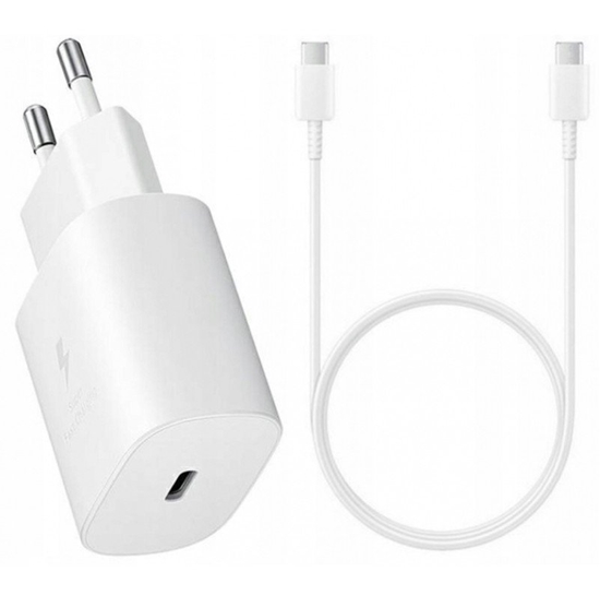 Изображение Samsung EP-TA800NW Adapter + Cable Type-C / 25W