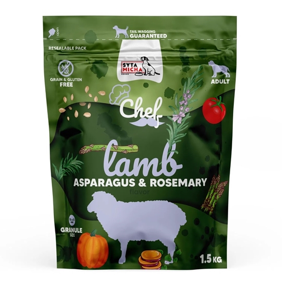 Изображение SYTA MICHA Chef Lamb, asparagus and rosemary - dry dog food - 1,5kg