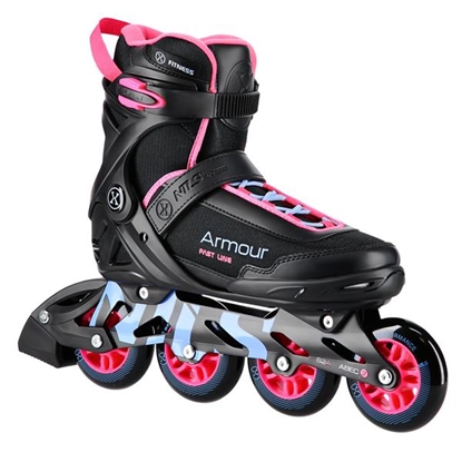 Изображение Skrituļslidas NA22151 INLINE SKATES ARMOUR BLACK PINK SIZE 39  NILS EXTREME