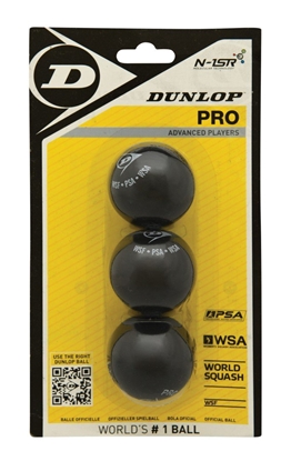 Изображение Skvošo kamuoliukas Dunlop PRO 2YellowDot 3-blister