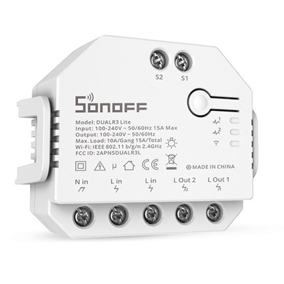 Attēls no SONOFF Smart 2-channel Wi-Fi Switch with Electricity Metering