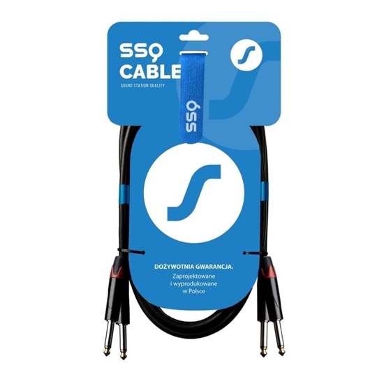 Изображение SSQ JMJM2 - Cable 2x Jack mono 6,3 mm - 2x Jack mono 6,3 mm, 2 m