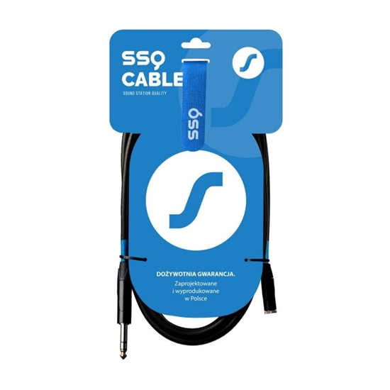 Изображение SSQ JSG3 - Cable Jack Stereo 3,5 mm - Jack stereo 6,3 mm, 3 m