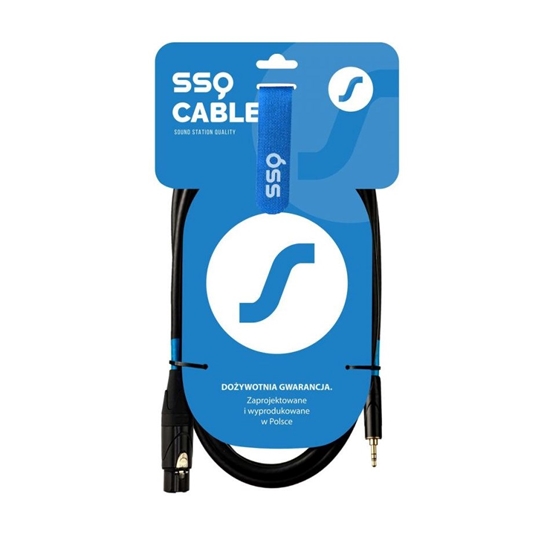 Изображение SSQ XLRMi1 - XLR female - Jack stereo 3,5 mm cable , 1 m