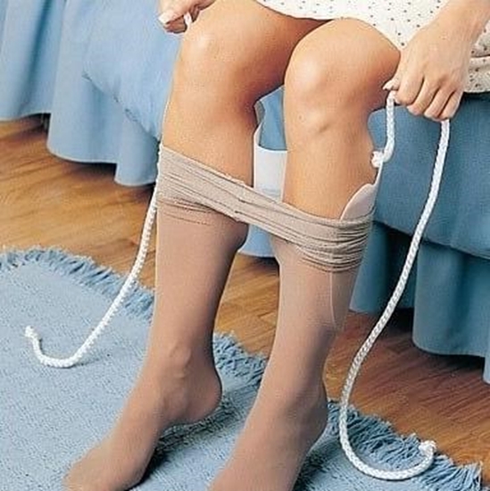 Picture of Stockings and tights fitting device