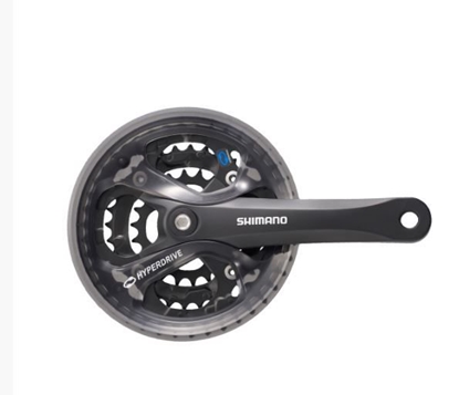 Изображение Švaistiklis Shimano 8-speed Black FC-M361 42/32/22T 175mm