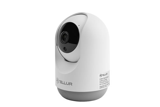 Изображение VAIZDO STEBĖJIMO KAMERA Tellur Smart WiFi Indoor Camera 3MP, UltraHD, Autotracking, PTZ white