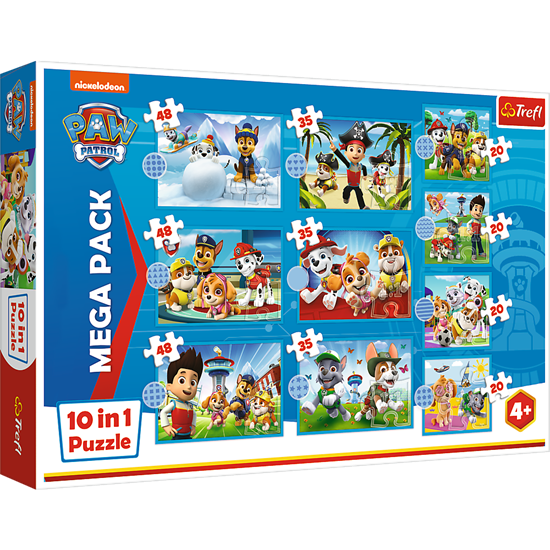 Picture of TREFL PAW PATROL 10 dėlionių rinkinys „Šuniukai-patruliai“