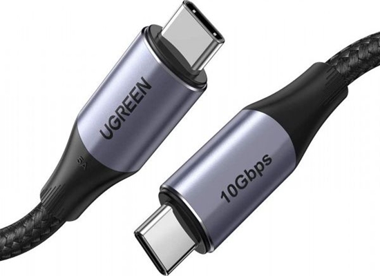 Picture of UGREEN US355 USB-C to USB-C  3.1 Gen.2  PD  5A  100W  4K  10Gbps  1m (black)