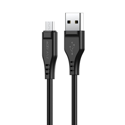 Изображение USB kabelis Acefast C3-09 USB-A to MicroUSB 1.2m juodas