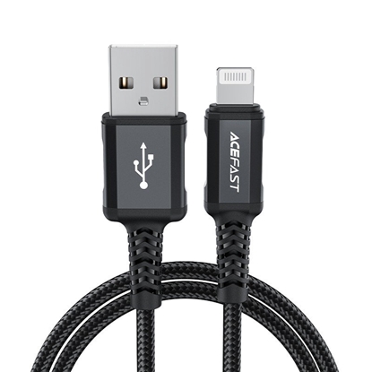 Изображение USB kabelis Acefast C4-02 MFi USB-A to Lightning 1.8m juodas