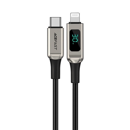 Picture of USB kabelis Acefast C6-01 MFi PD30W USB-C to Lightning 1.2m sidabrinis