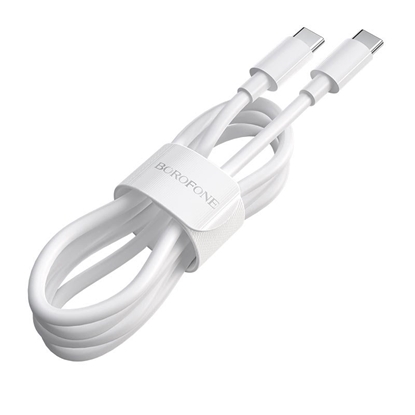 Picture of USB kabelis Borofone BX44 iš Type-C į Type-C 100W 1.0m baltas