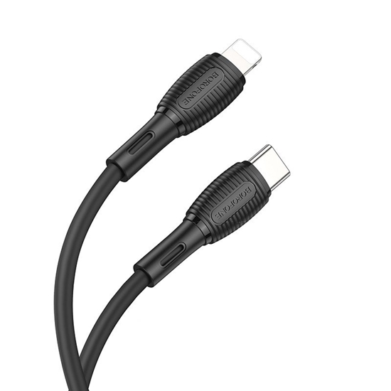 Изображение USB kabelis Borofone BX86 Advantage PD Type-C į Lightning 1.0m juodas