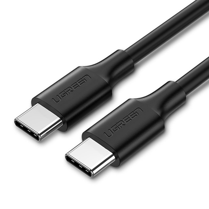 Изображение USB kabelis Ugreen US286 USB-C to USB-C 3A 1.0m juodas