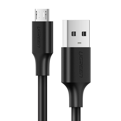 Изображение USB kabelis Ugreen US289 USB to MicroUSB 2A 1.0m juodas