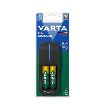 Picture of VARTA Charger Mini + 2 x 2100mAh AA 900 min