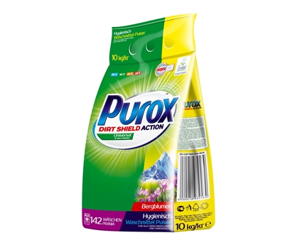 Изображение Veļas pulveris PUROX Color, Eco, 142 mazg. reiz., 10kg