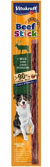 Picture of VITAKRAFT Beef Stick Game - dog treat - 12g