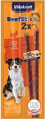 Изображение VITAKRAFT Beef Stick with turkey - dog treat - 2 x 12 g