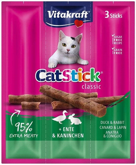 Picture of VITAKRAFT CatStick Classic Duck and rabbit - cat treats - 18g