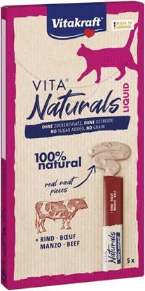 Attēls no VITAKRAFT VITA NATURALS Liquid beef - cat treat - 5x15 g