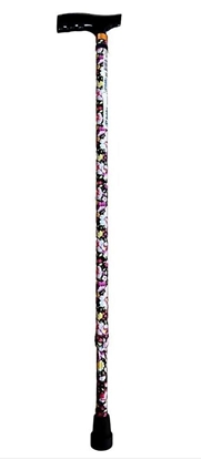 Attēls no Walking stick aluminium decorative Flowers