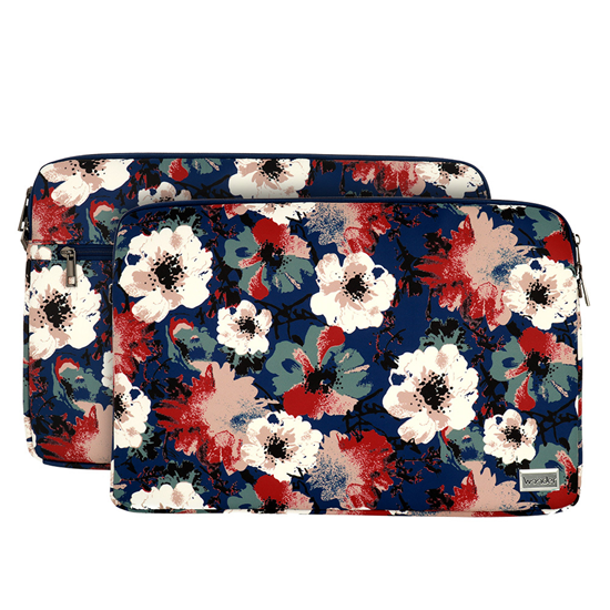 Picture of Wonder Sleeve Laptop 17 inches blue and camellias