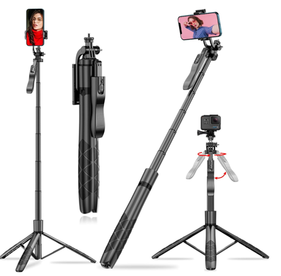 Picture of Wooco L16 Long Selfie Stick - Tripod Bluetooth / 153cm